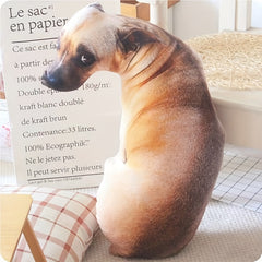 3D Simulation Dog Pillow Plush Toy Dog Doll