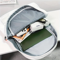 Ghost Shape Backpack Large Capacity PU Leather Backpack