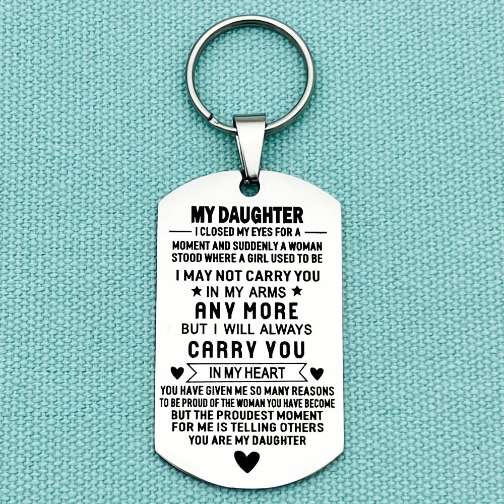 Graduation Gift For Son Daughter From Dad Parents Inspirational Key Chain