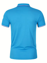 Men's Bear Claw Graphic Polo Shirt Casual Stretch Breathable Lapel