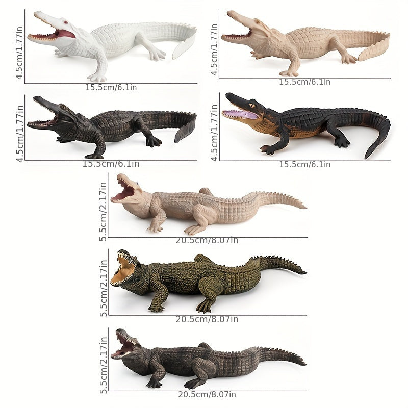 Soft Glue Crocodile Model Realistic Props Toy