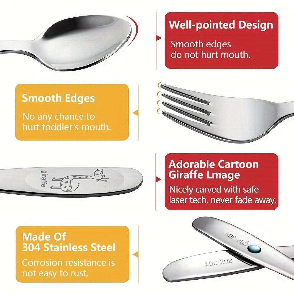 Kids' 304 Stainless Steel Tableware Set