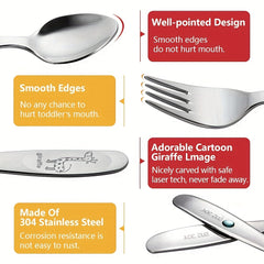 Kids' 304 Stainless Steel Tableware Set