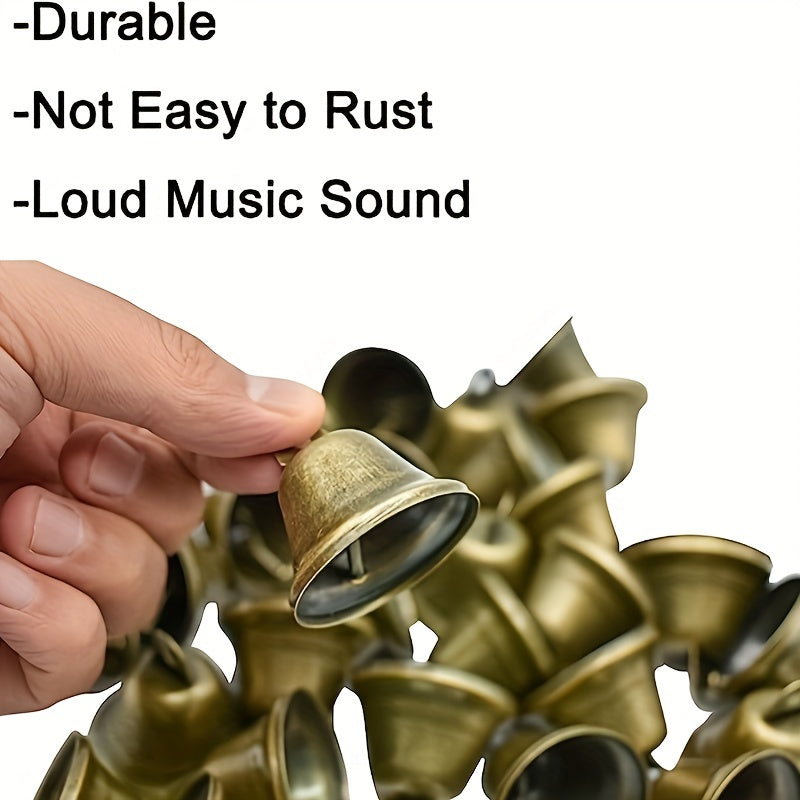 10pcs Bronze Bells Festive Dog Doorbell Window Pendants DIY Wind Chimes