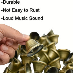 10pcs Bronze Bells Festive Dog Doorbell Window Pendants DIY Wind Chimes