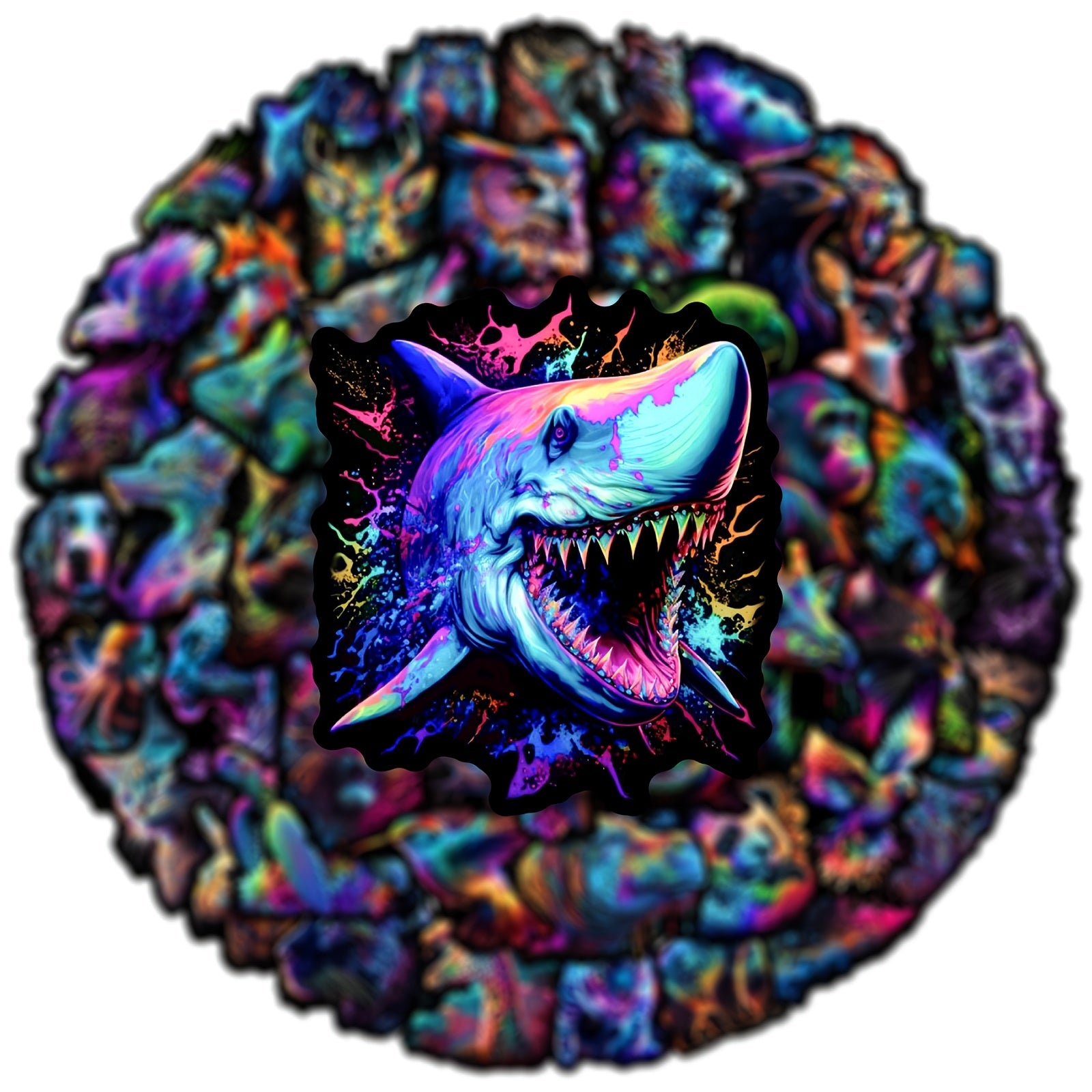 50pcs Casual Colorful Animal Series Stickers for Youth