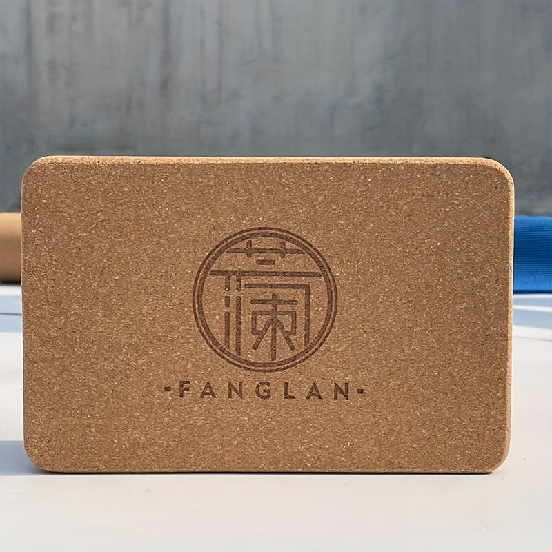Cork Yoga Brick High Density Support for Yoga Pilates Stretching