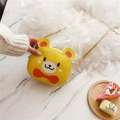 Girls Cartoon Bear Pattern Mini Shoulder Bag