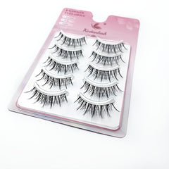 5 Pairs Manga Silk Eyelashes Cluster False Full Strip False Lashes