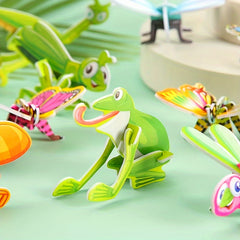 10pcs Cartoon Insect 3D Puzzle DIY Puzzle Party Small Gift Random Pattern
