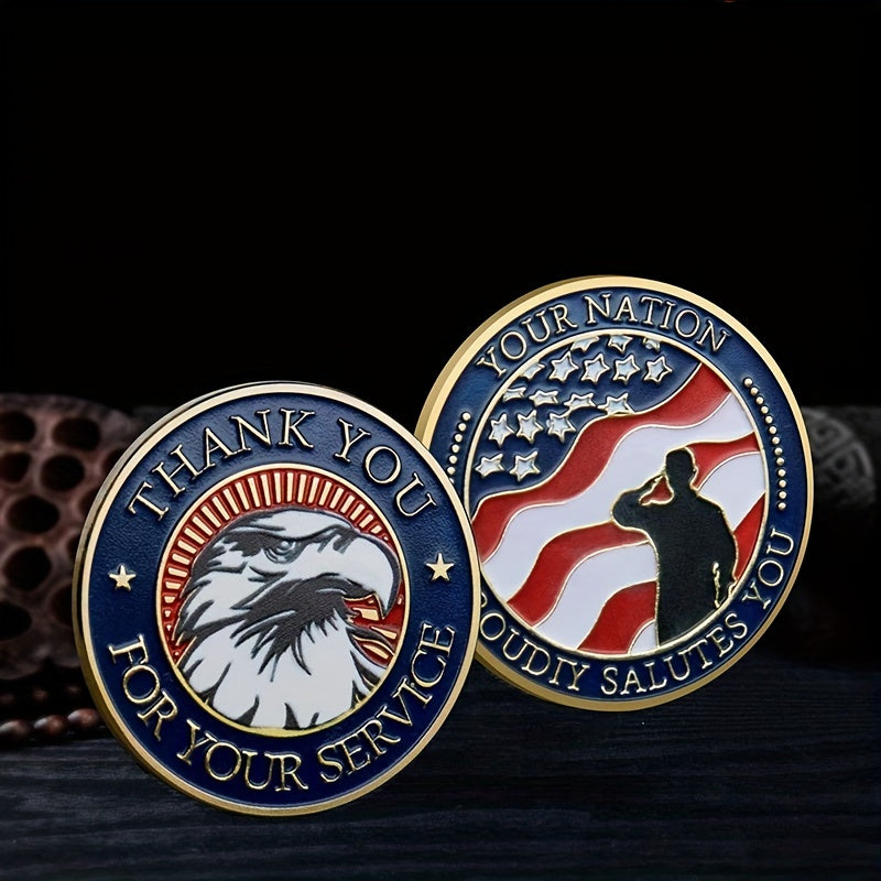 American Flag Challenge Coin Great Gift for Kids