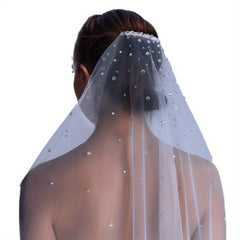 Bridal Veil with Rhinestones