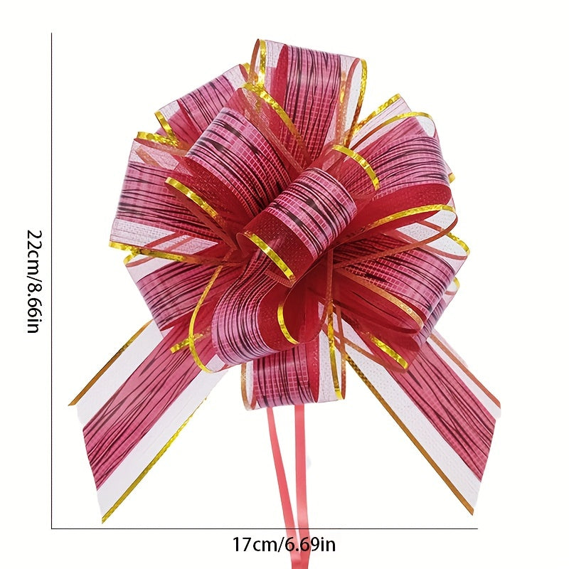 2pcs 3D Ball Lace Ribbon Streamers Festive Decoration
