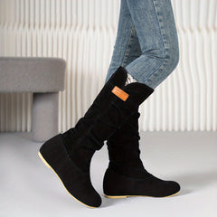 Women's Slouch Knee High Boots Comfort Flat Riding Boots