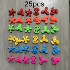 25pcs Mini Finger Spinning Tops Sensory Toy - Educational Christmas Party Favors