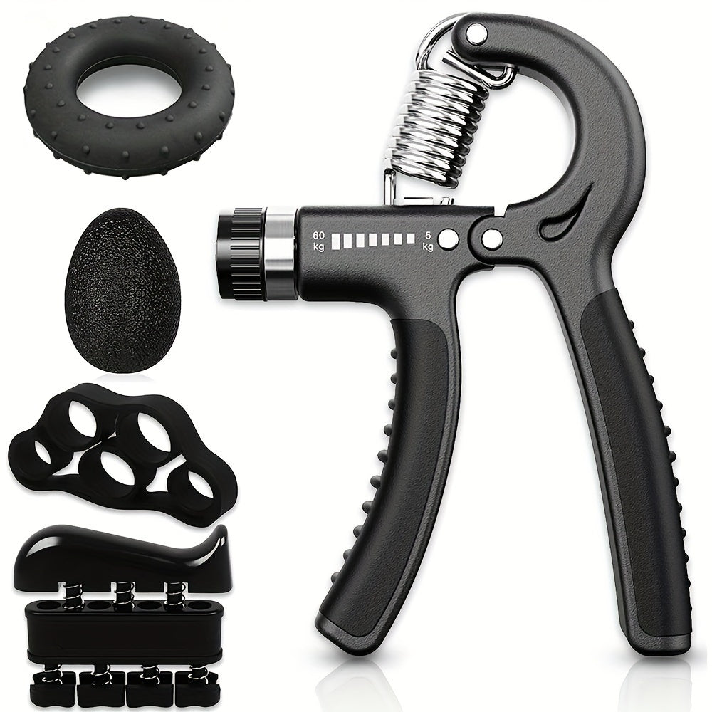 Adjustable Hand Grip Strengthener Kit Finger Exerciser