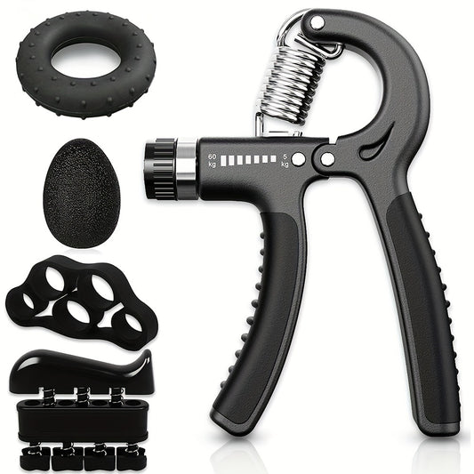 Adjustable Hand Grip Strengthener Kit Finger Exerciser