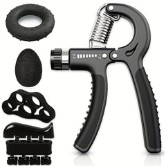 Adjustable Hand Grip Strengthener Kit Finger Exerciser