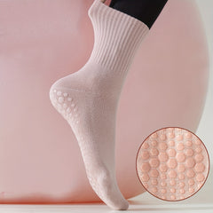 Professional Yoga Socks Non-slip Mid-tube Socks Women's Fitness Dance Socks