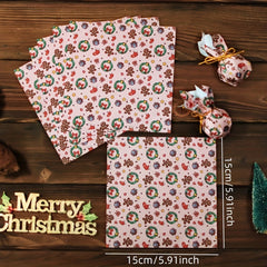 48pcs Christmas Origami Set Educational Diy Paper Mini Gift Wrapping Paper