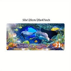 3D Underwater World Printed Kitchen Rug Non-slip Mat