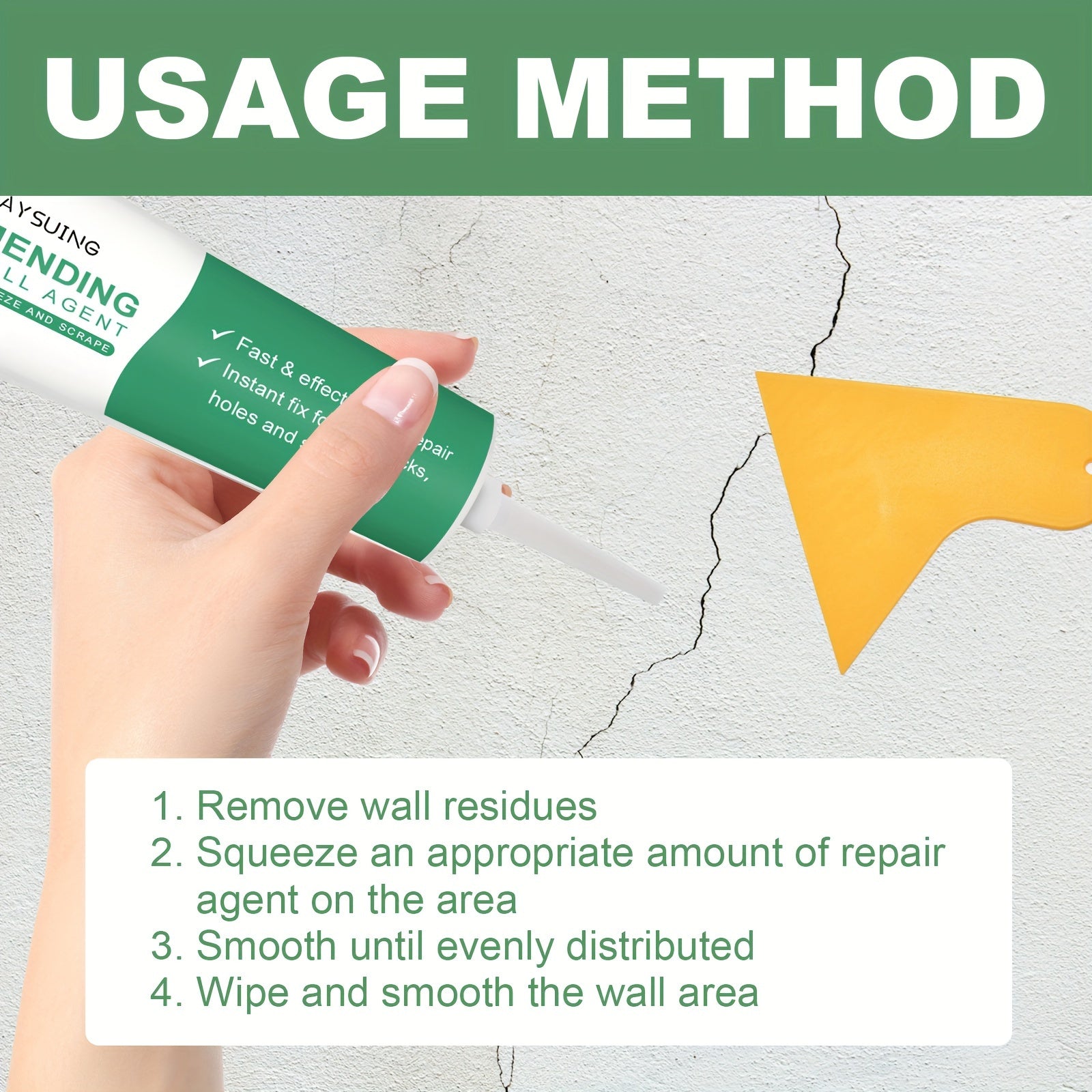 Wall Repair Cream 100g for Home Renovation & Maintenance