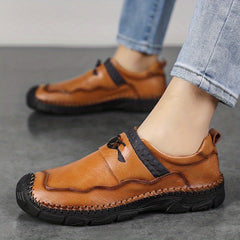 Men's Leather Loafer Shoes Lightweight Business Office Non Slip Shoes