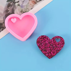 Heart Shape Silicone Mold DIY Keychain Pendant Jewelry Epoxy Resin Mould