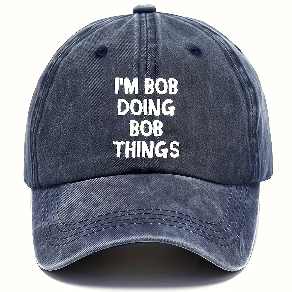 Retro Letter Print Baseball Cap Sun Protection Golf Hat