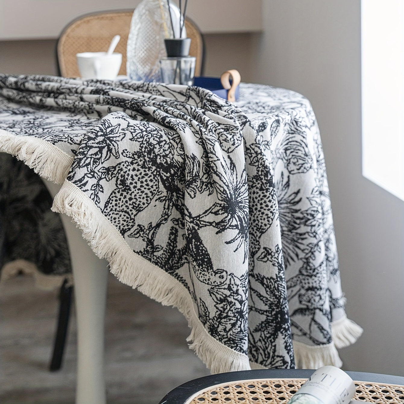 Coconut Tree Tablecloth American Style for Home Decor and Dining
