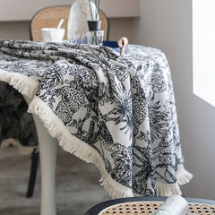 Coconut Tree Tablecloth American Style for Home Decor and Dining