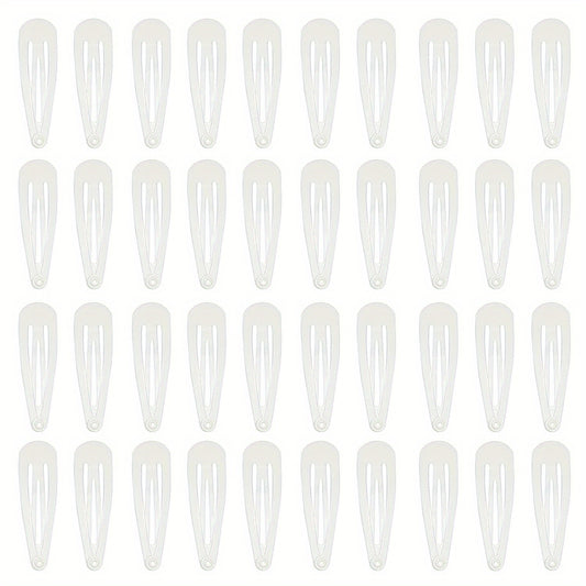 40pcs Baby Girl's Snap Clip Metal Hair Clip Hair Accessories