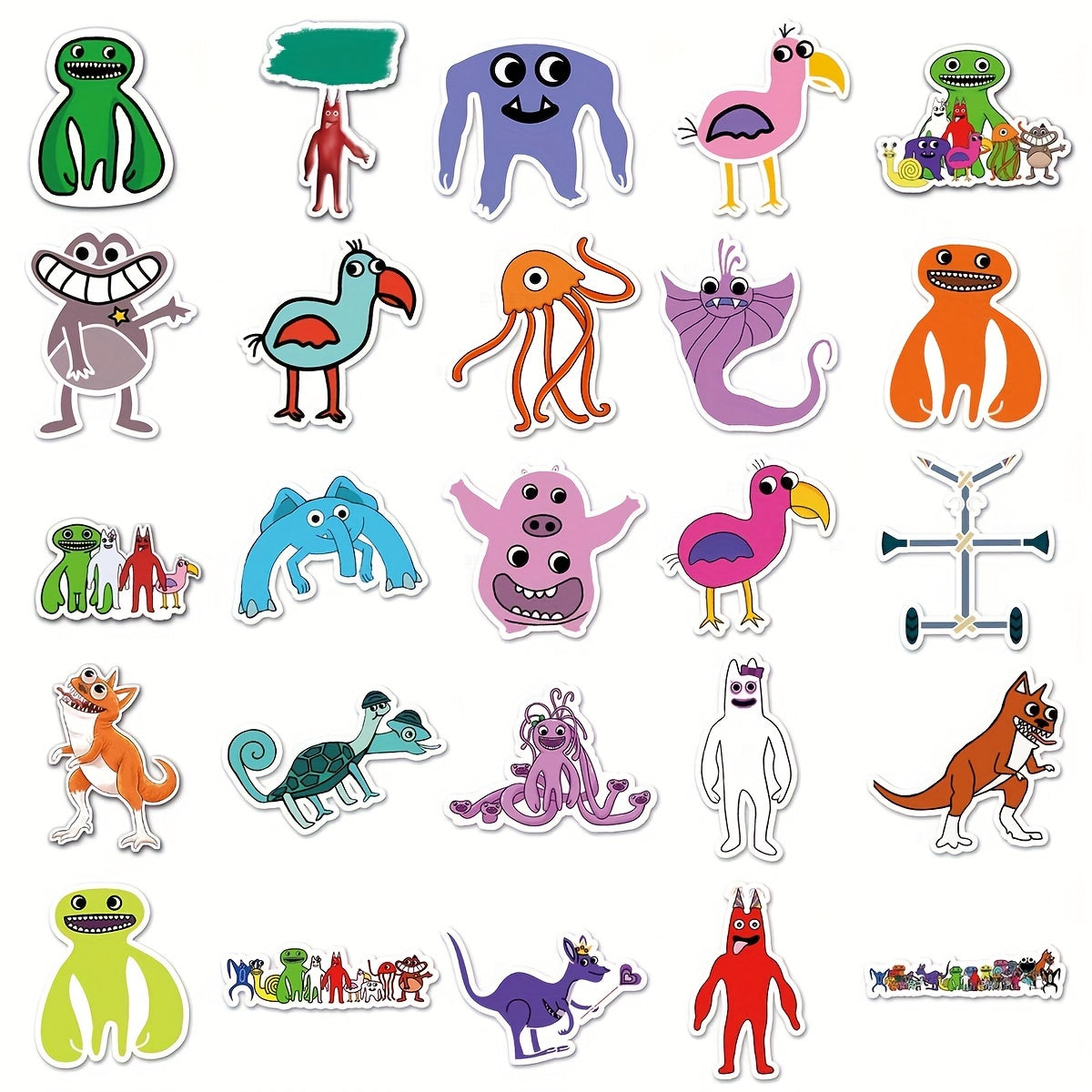 50 Pieces Garten Of Banban Cartoon Graffiti Stickers DIY Decoration Waterproof