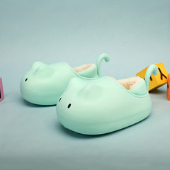 Boy's Cartoon Warm Cozy Slides Plush Slippers