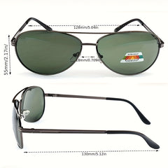 Men's Polarized Sunglasses Unisex Decorative Sunglasses with Case