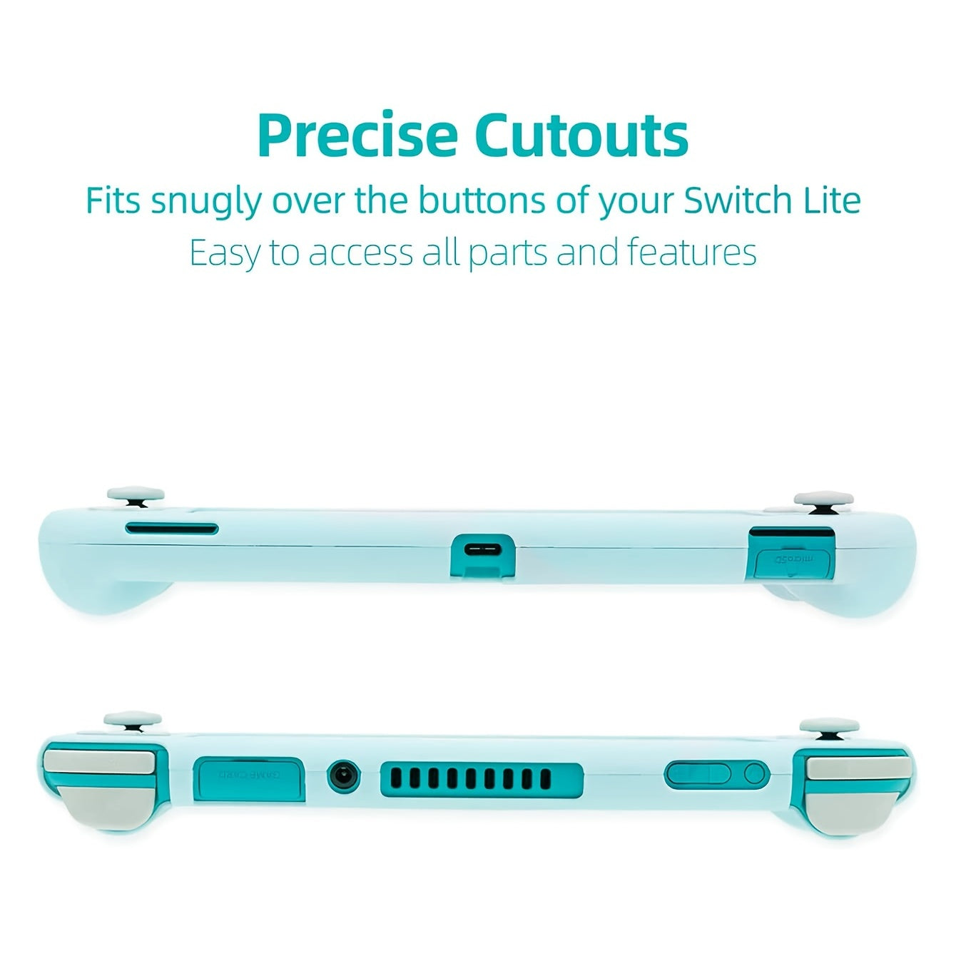 Cartoon Game Console Protective Case with Handle - Silicone Soft Shell