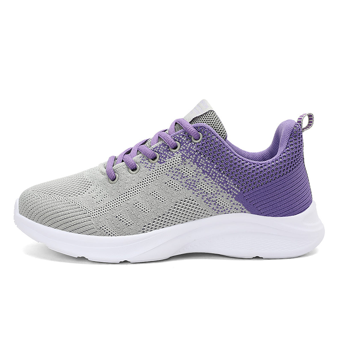 Women's Mesh Lace Up Running Shoes Lightweight Two Tone Sneakers