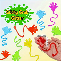 Colorful Wall Climbing Toy Elastic Hand Stick Christmas Gift for Youngsters