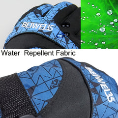 Men's Windproof Thermal Ski Gloves for Outdoor Activities