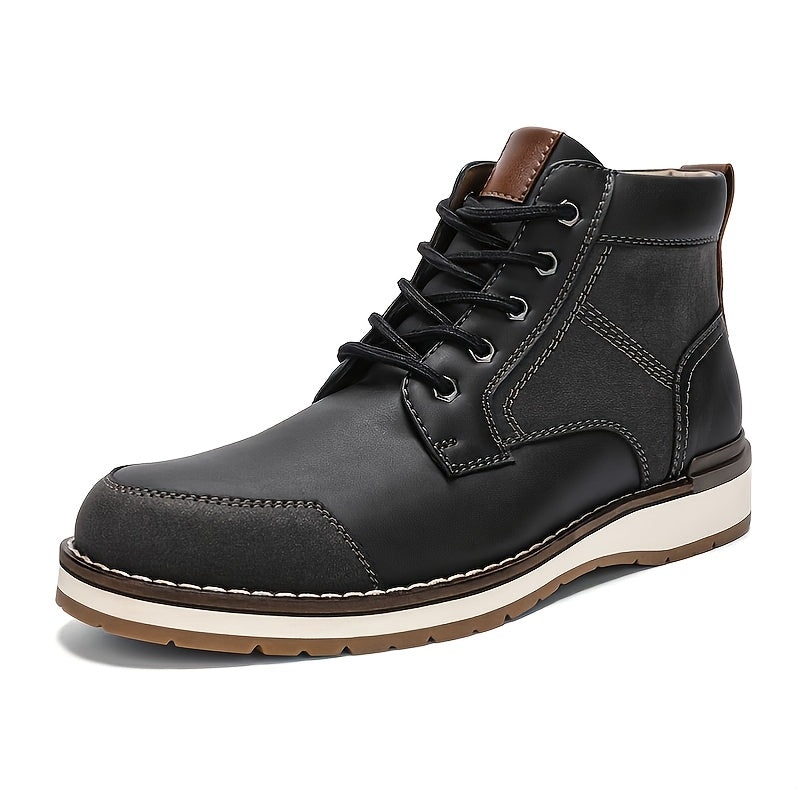 Men's Retro Round Toe Chukka Boots