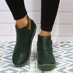Women's Hook And Loop Flat Shoes Casual Walking Shoes