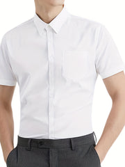 Men's Classic Button Up Shirt for Business Occasion