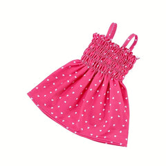 Purple & Pink Polka Dot Tiered Skirt for 17-18 Inch Dolls