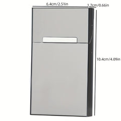 Metal Clamshell Cigarette Box 20 Capacity Anti-Squeeze Case