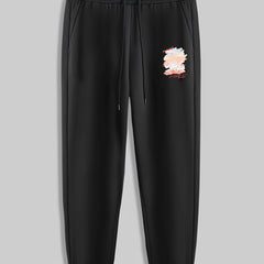 Colorful Clouds Men's Drawstring Sweatpants Loose Casual Trousers
