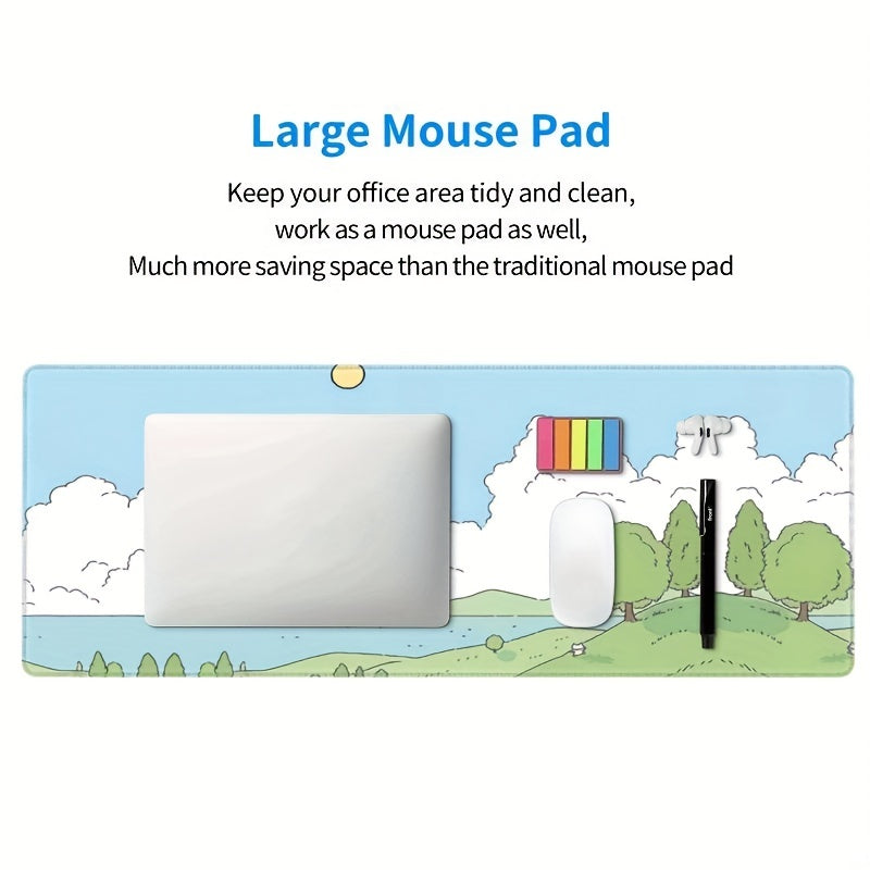 Japanese Style Gaming Mouse Pad 80x29 Non-Slip Rubber Base