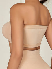 3pcs Strapless Crop Tops Women's Tube Top