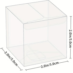 100pcs Clear Small Gift Boxes for Candy Macaron Chocolate