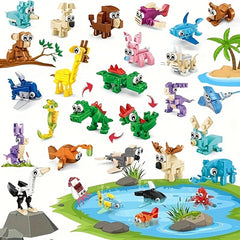 Animal Ocean Building Block Toy Set