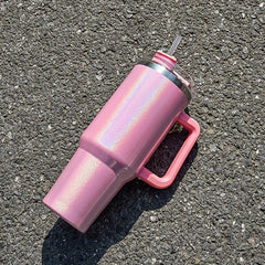 40oz Insulated Water Bottle with Straw and Lid